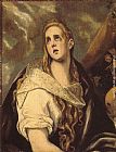 El Greco Famous Paintings - The Penitent Magdalene